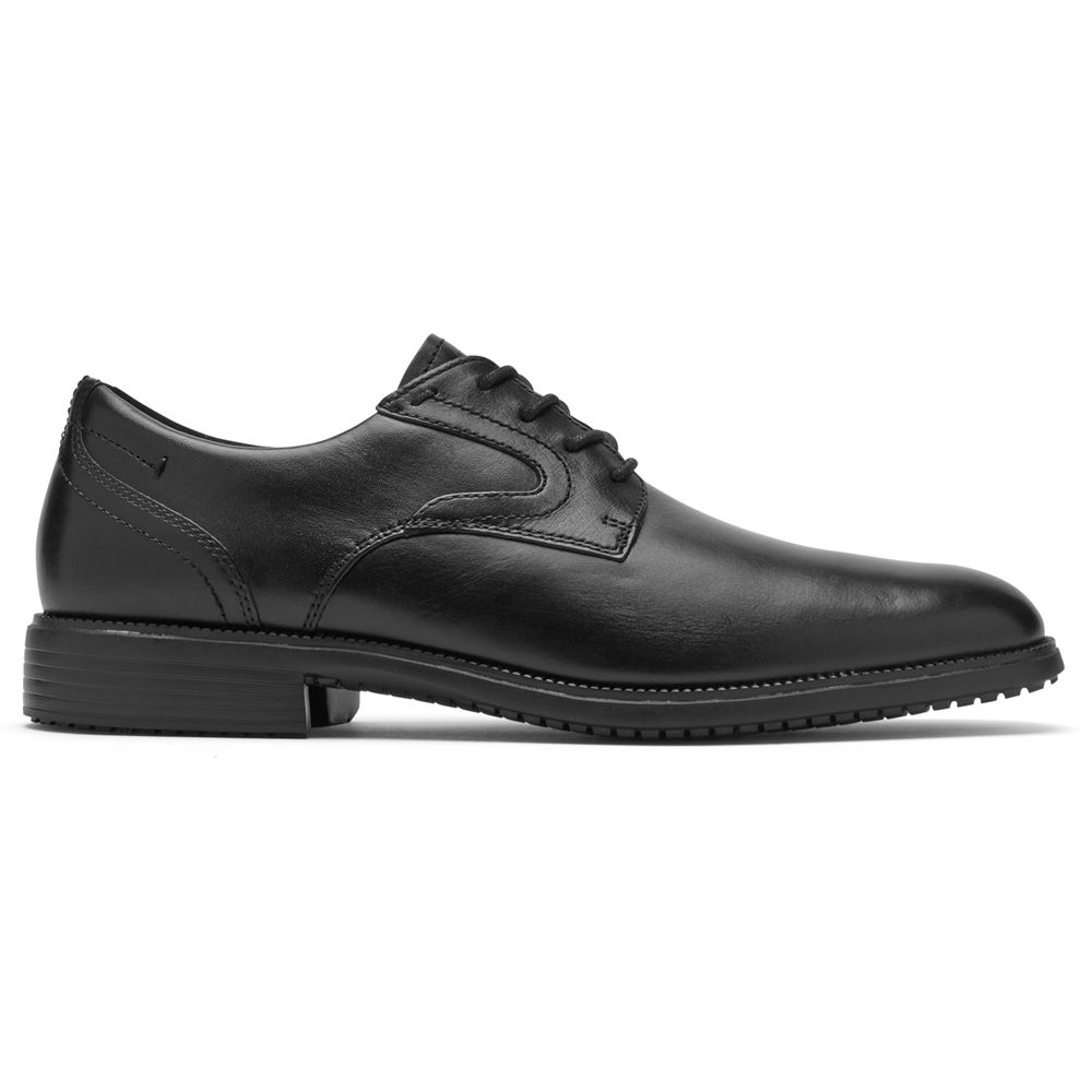 Rockport Canada Total Motion Dressport Plain Toe - Mens Oxfords Black (DOU857231)